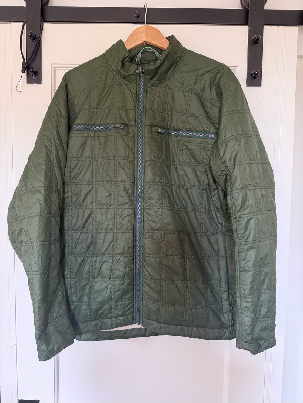 Stop Lightweight Olive Green Quilted Jacket - Men's